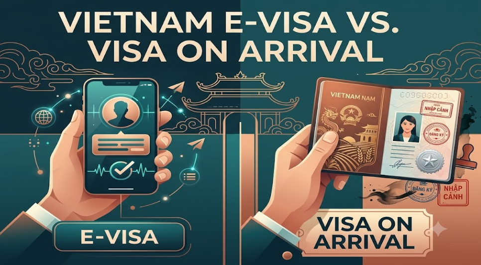 There are differences in E-visa and Visa on Arrival requirement