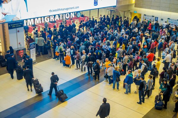 Proceeding to the Immigration Counter and Queue Etiquette