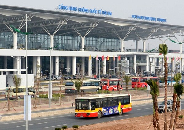 Instructions for airport car pick up at Noi Bai airport - Bus